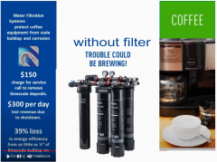 Aicksn C4-400 Water Filtration System Commercial Use Large Flow for Coffee Shop Hotel Eatery Restaurant
